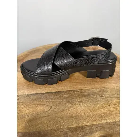 French Connection Black Chunky Platform Sandals Women’s US Size 8.5 NWB - Picture 11 of 12
